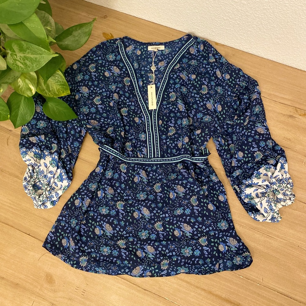 Max Studio Quarter Sleeve Blouse